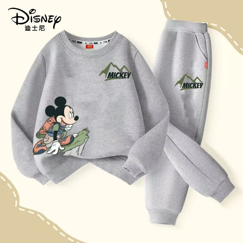 Autumn Baby Girls Boys Clothes Set Children Disney Mickey Printing Sweatshirt Top and Pants Bottom 2Pieces Suit Cotton Tracksuit - Image 4